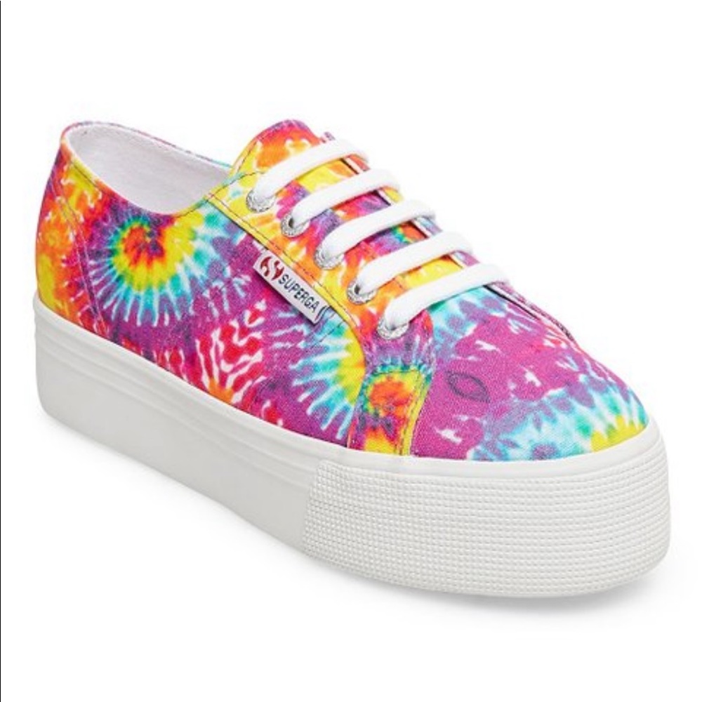 NWT Superga Tie Dye Platform Sneakers “Fantasia” - 10 (Euro 41.5)